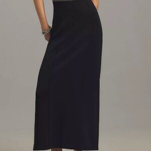 Black Column Maxi Skirt